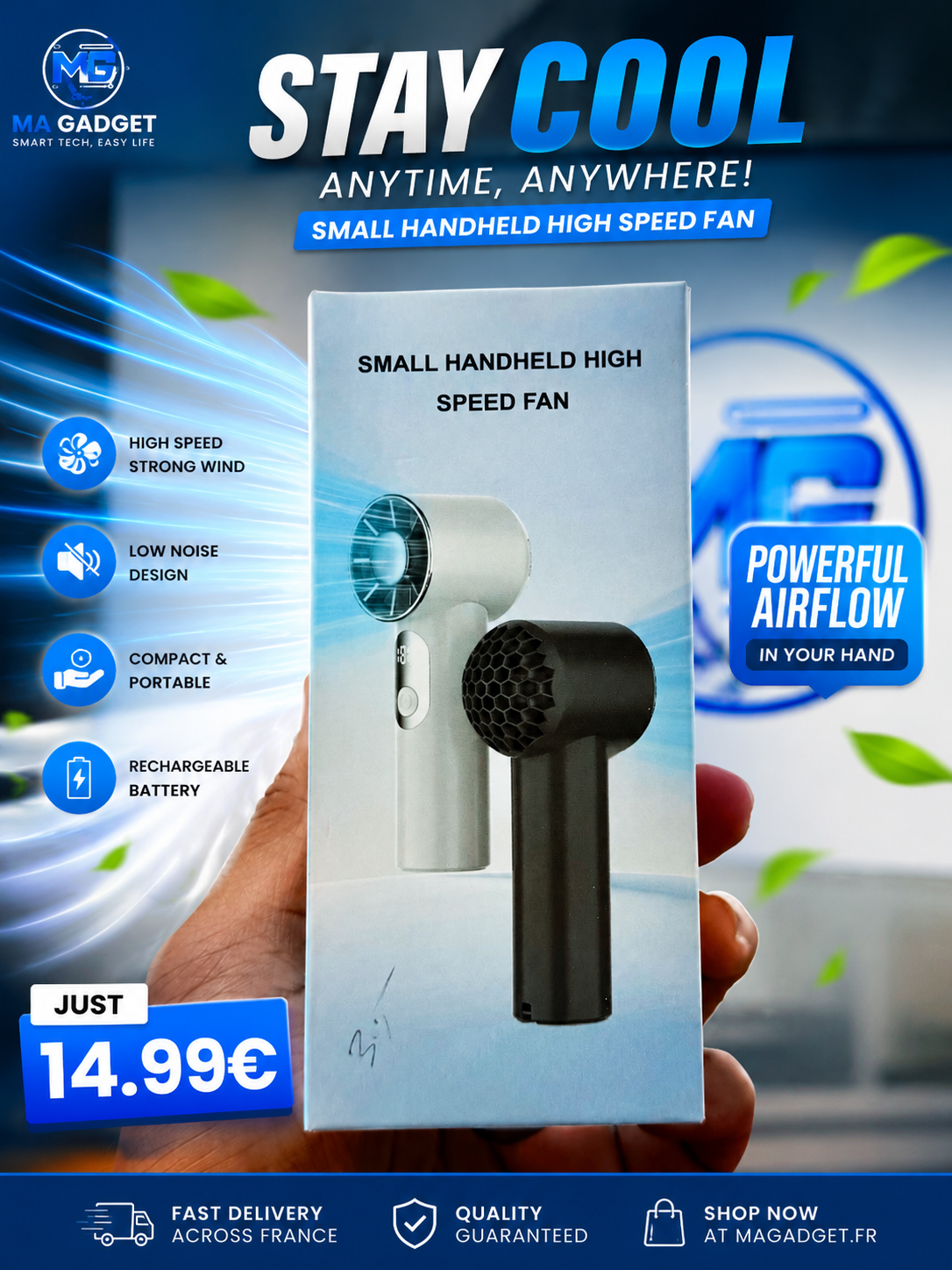 Portable Turbo Handheld Fan