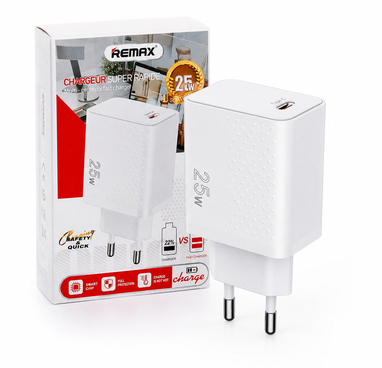 REMAX 25W Super Fast Wall Charger (USB-C)