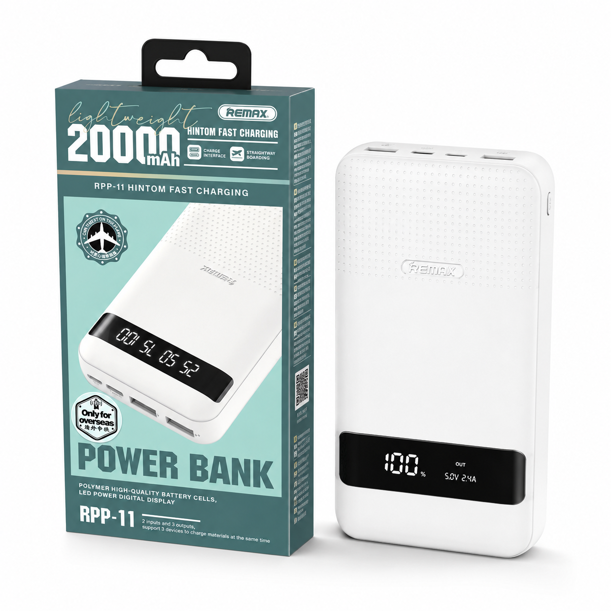 REMAX RPP-11 Hintom Series 20000mAh Power Bank