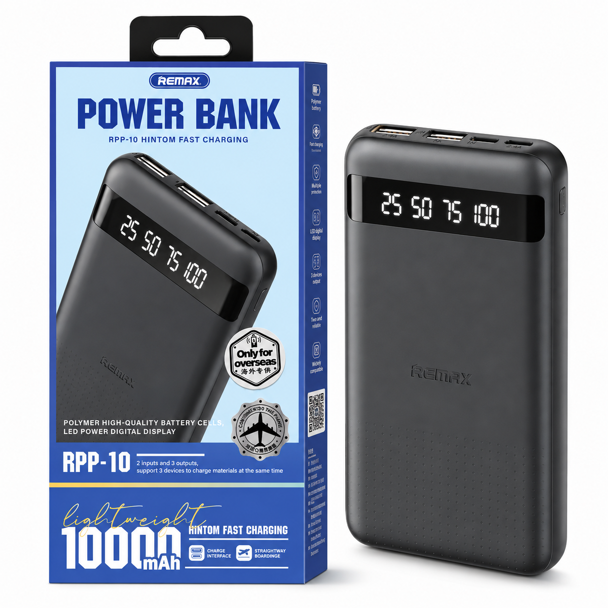 REMAX RPP-10 Hintom Series 10000mAh Power Bank
