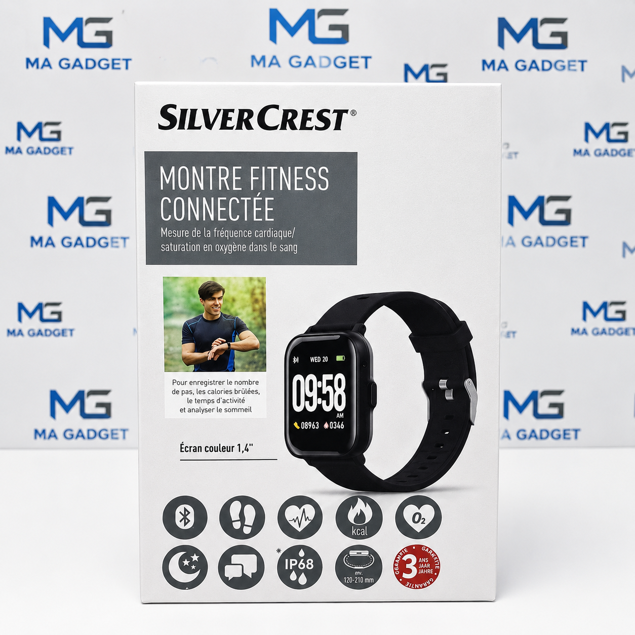 SilverCrest Fitness Smart watch – IP68 Waterproof